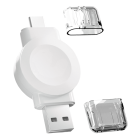 1 Pack Smart Watch Wireless Charger, Portable Magnetic Cordless Travel Charger Suitable For IWatch (Color: White)