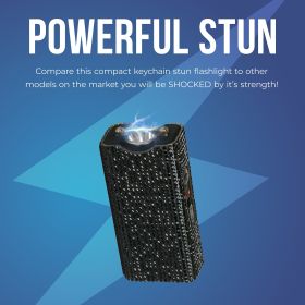 Streetwise Rhinestun Keychain Stun Gun (Color: Gold)