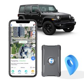 Anti-Theft Hidden GPS Tracker With Remote Control Real-Time Vehicle Tracker For Car, Truck, Motorcycle & Luggage, Subscription Required (Color: Black)